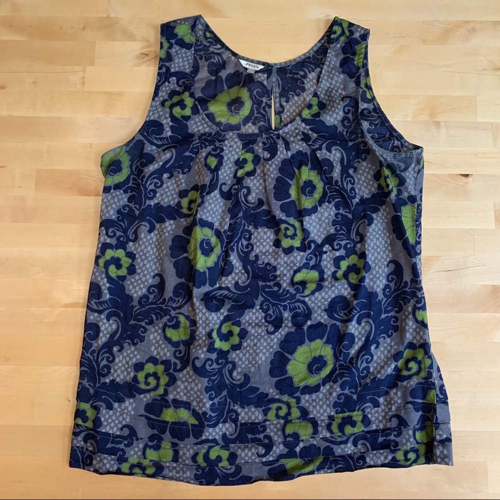 Fossil Floral Top